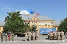 Slvnostn rozlka s prslunkmi Ozbrojench sl Slovenskej republiky vysielanmi do opercie UNFICYP